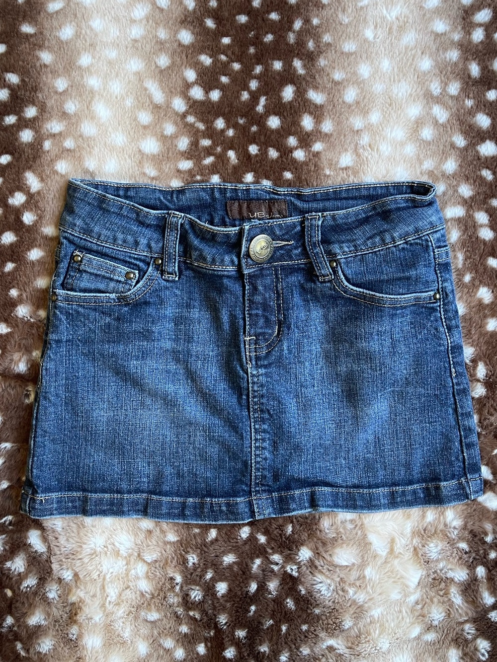 Urban behavior denim mini skirt